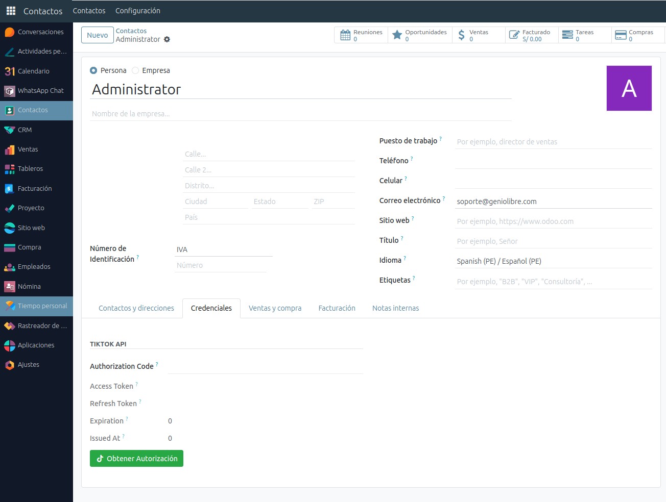 GenioLibre Screenshot